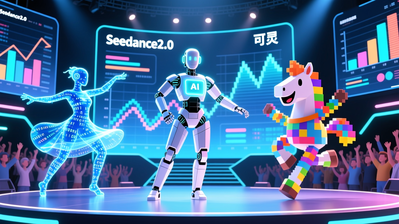 米哈游创始人放弃的AI表演，Seedance2.0、可灵、快乐马谁能成？｜测评