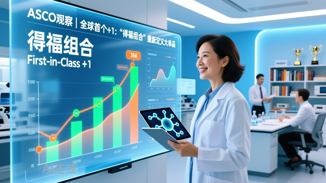 ASCO观察：全球首个+1“得福组合”重新定义大单品