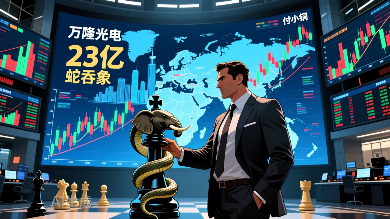 “牛散”付小铜的豪赌：23亿"蛇吞象"欲助万隆光电翻盘 | 并购一线