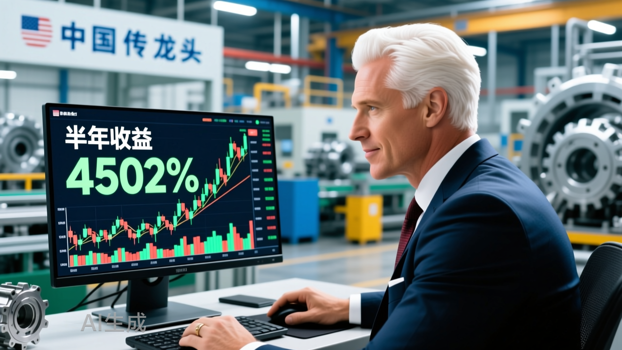 半年收益4502%，美国网红白毛股神，引爆中国零件龙头