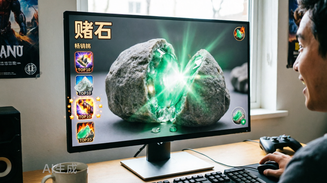 “赌石”独游意外出圈后，被抄上了畅销榜TOP10