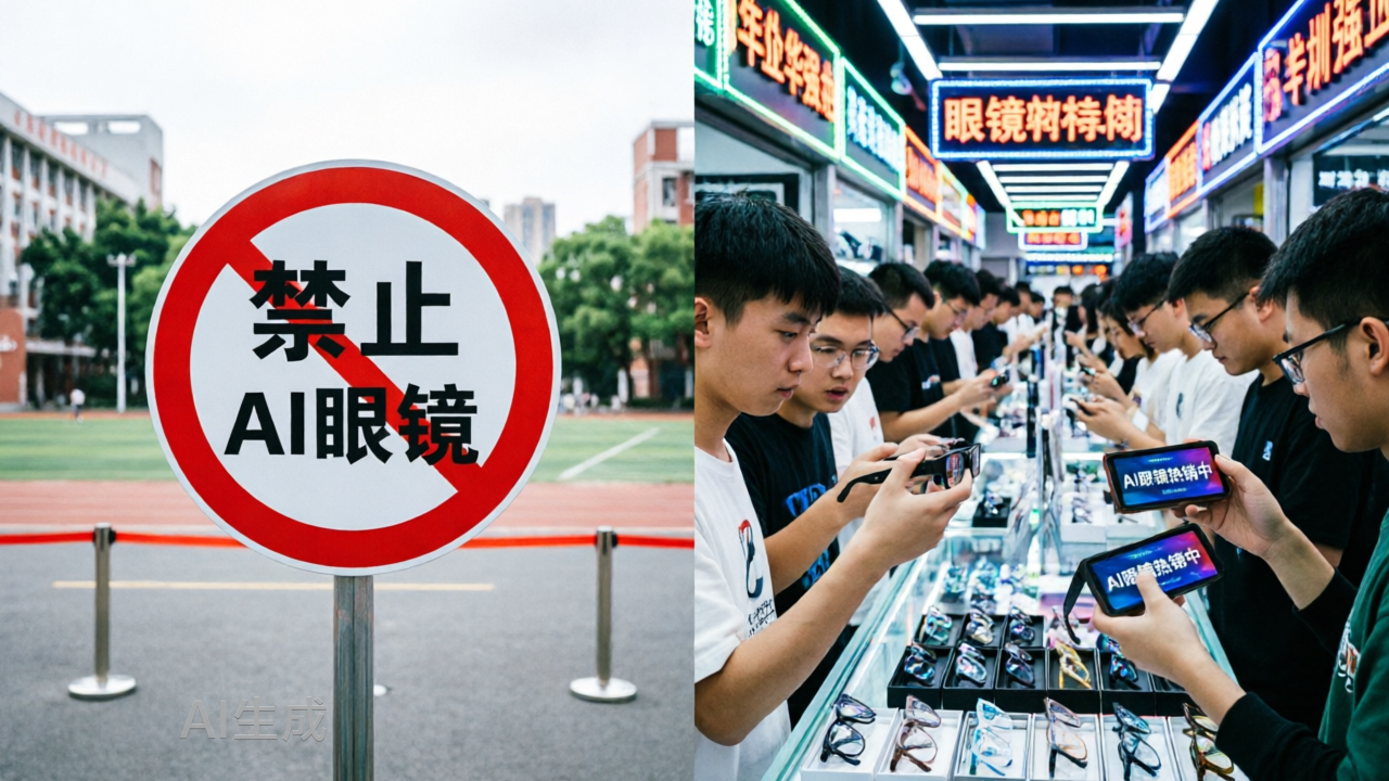 AI眼镜：禁在六月高考，火在六月华强北