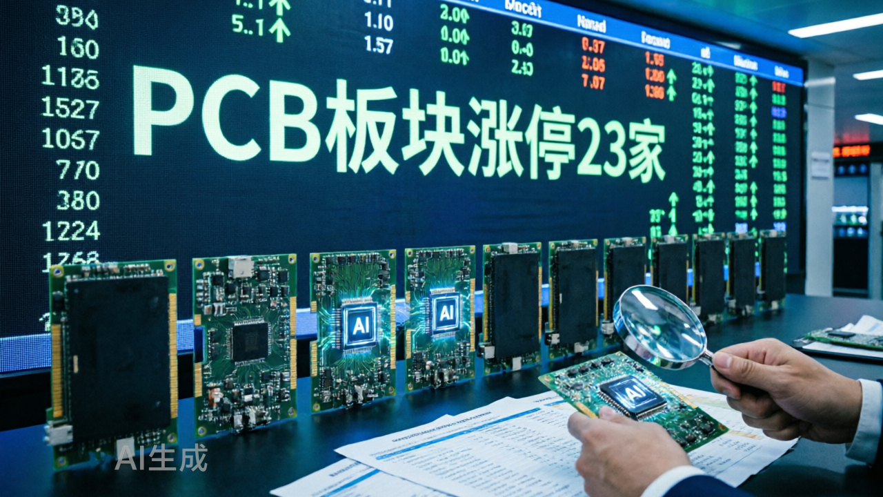 PCB涨停23家，真做AI的不到5个