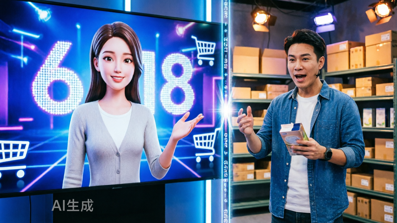 当AI接管618，真人直播成为最硬的骨头？