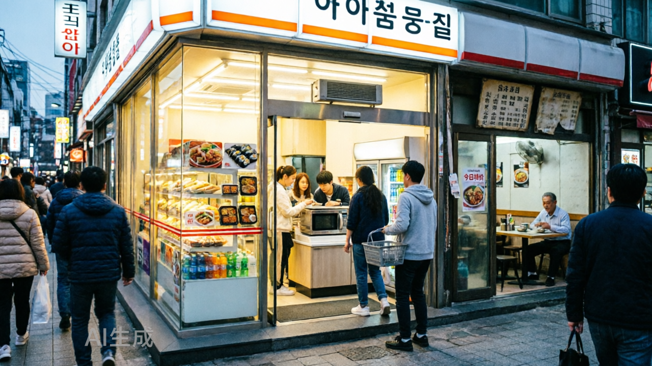 韩国便利店正在吃掉小餐馆的生意