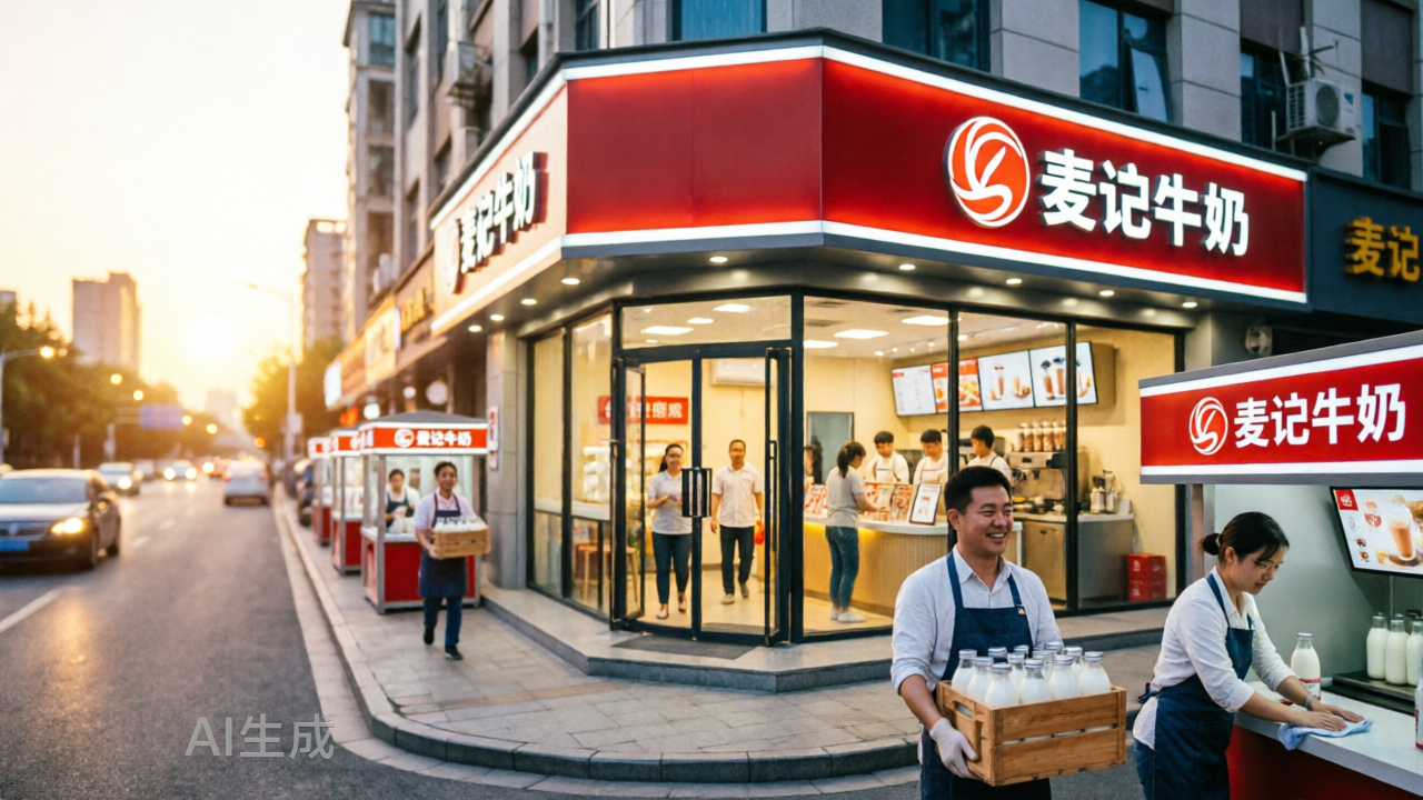 麦记牛奶的千店梦：规模是自己的，成本是加盟商的