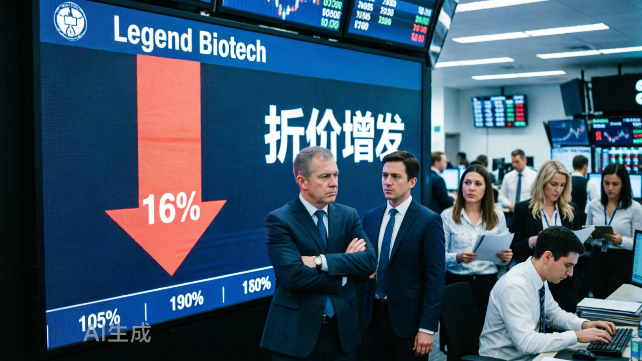 传奇生物折价增发闪崩16%，美股投资者"不惯病"