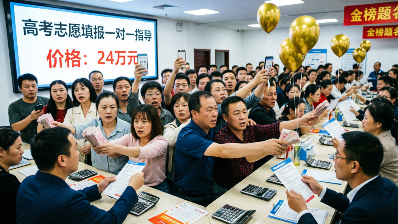 24万焦虑的家长，争抢天价高考志愿填报