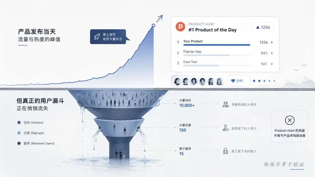 别把 Product Hunt 当成冷启动：独立开发者真正要找的不是流量，而是对的人
