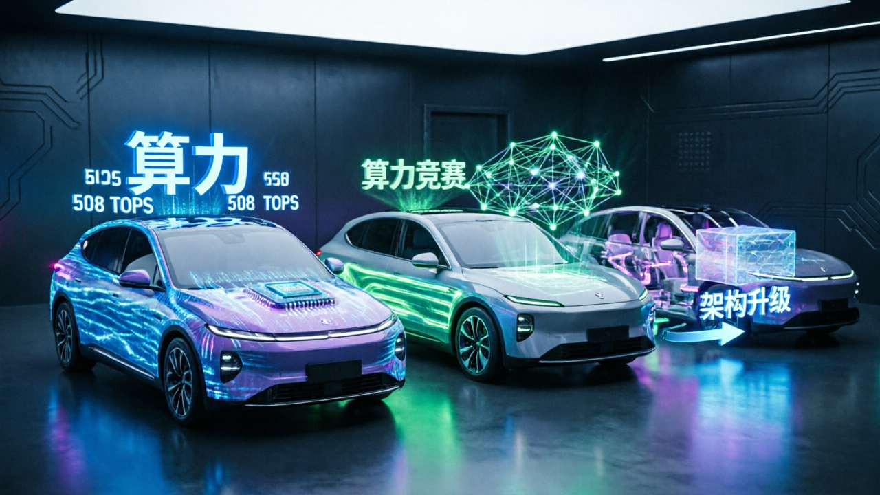 小鹏、蔚来卷算力，理想换架构