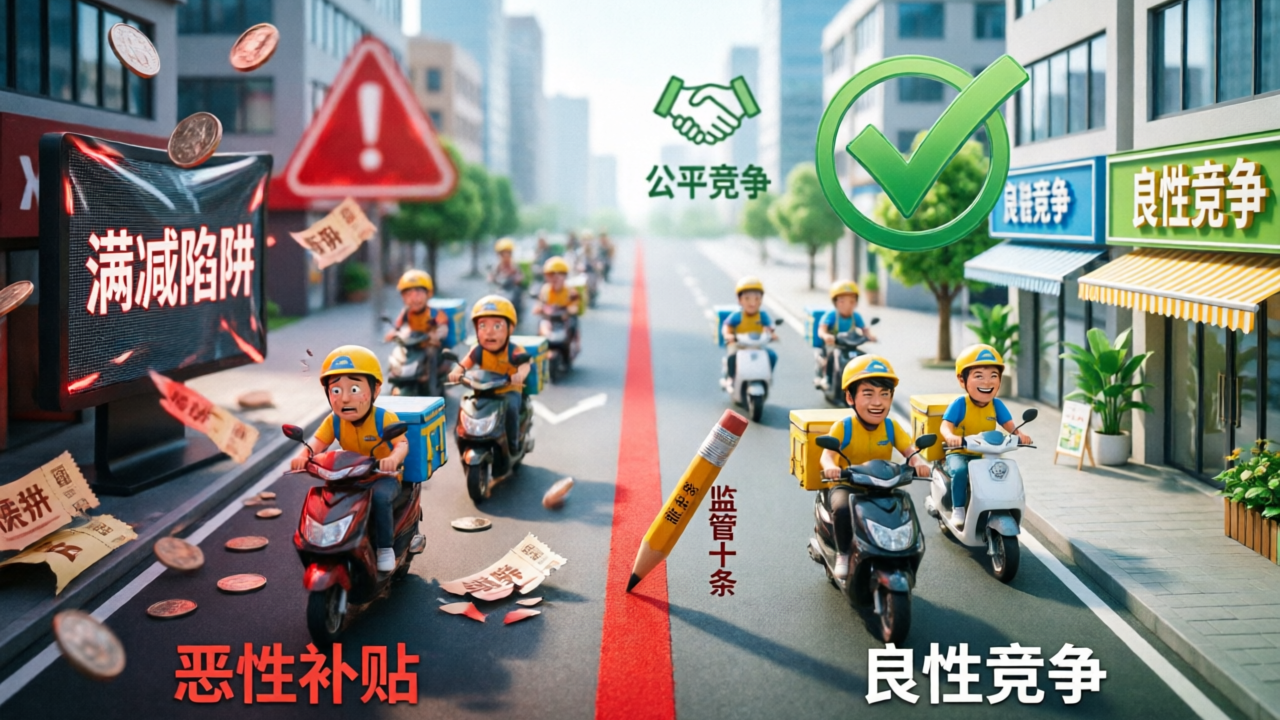 外卖监管十条，为恶性补贴画线，给良性竞争开路
