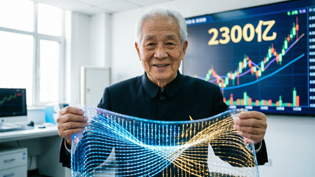 75岁老人，靠一块电子布干出2300亿市值