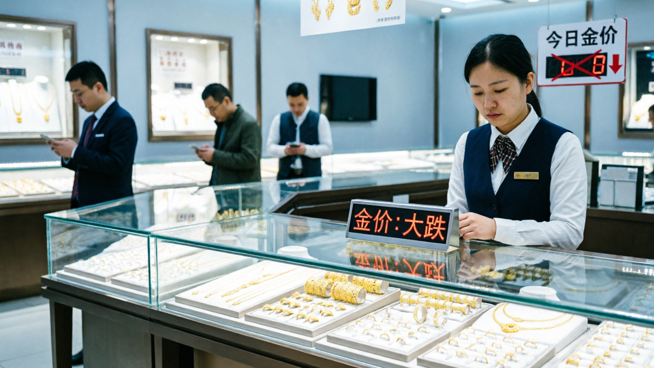金价大跌，但金店没有迎来“好日子”