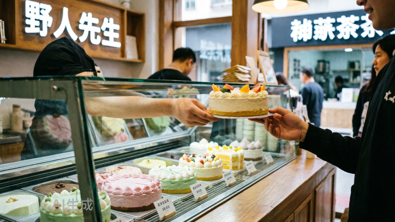 被新茶饮围攻的野人先生，用蛋糕冰淇淋“救火”