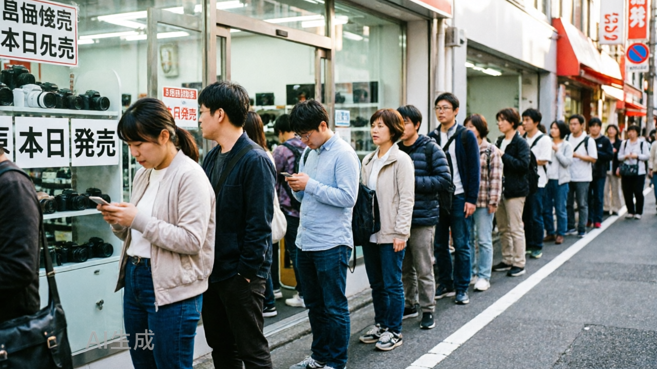 日本人在秋叶原排队9小时，等一台中国相机