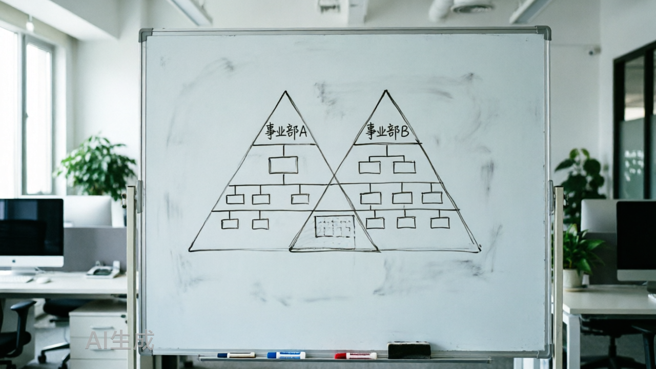 事业部制，就是双重金字塔