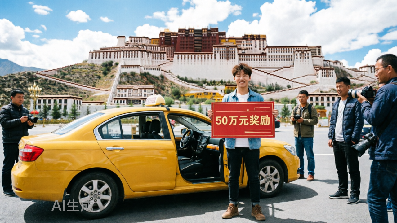 50万元奖励打车到拉萨的博主，西藏文旅还赚了