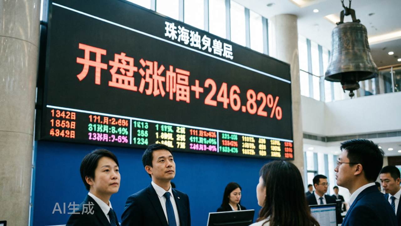 开盘大涨246.82%，珠海独角兽IPO了