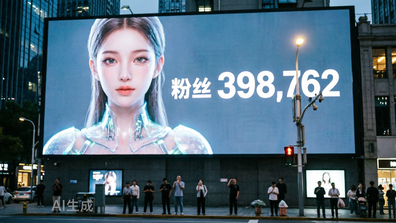 AI明星粉丝快40万了，真人明星要交出饭碗吗？