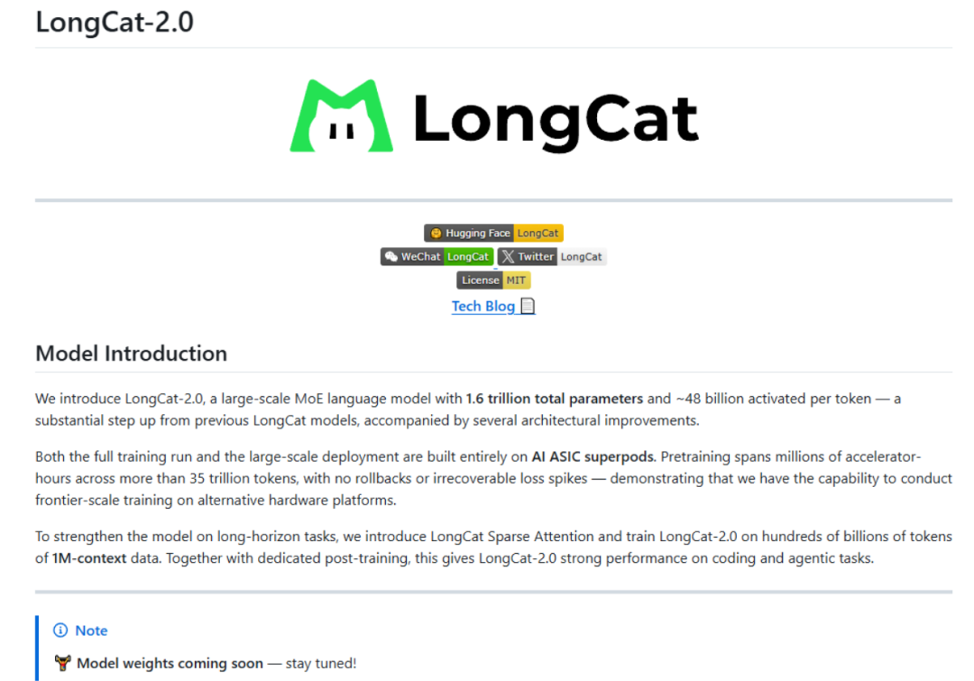 Meituan teases LongCat-2.0 open-source AI model