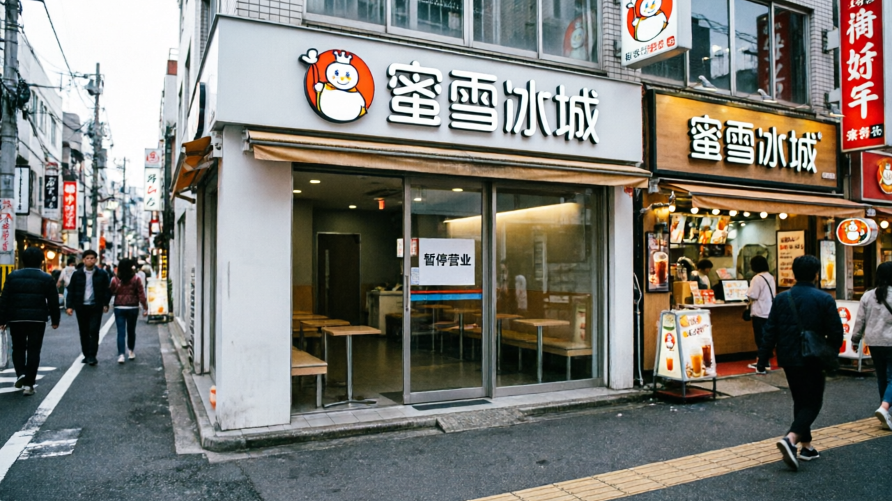 千店目标只完成0.4%，蜜雪冰城在日本踢到铁板了