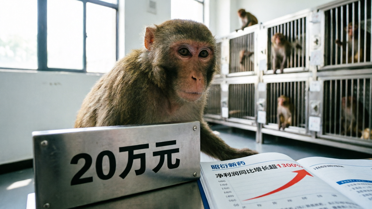 一只猴卖20万！净利润飙涨超1300%，“猴茅”昭衍新药赚翻了