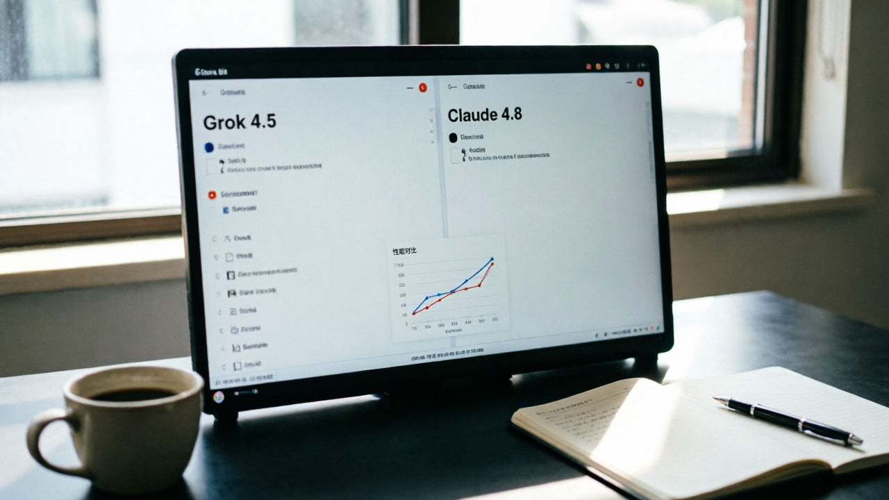 Grok 4.5和Claude 4.8，在我电脑里“打”起来了