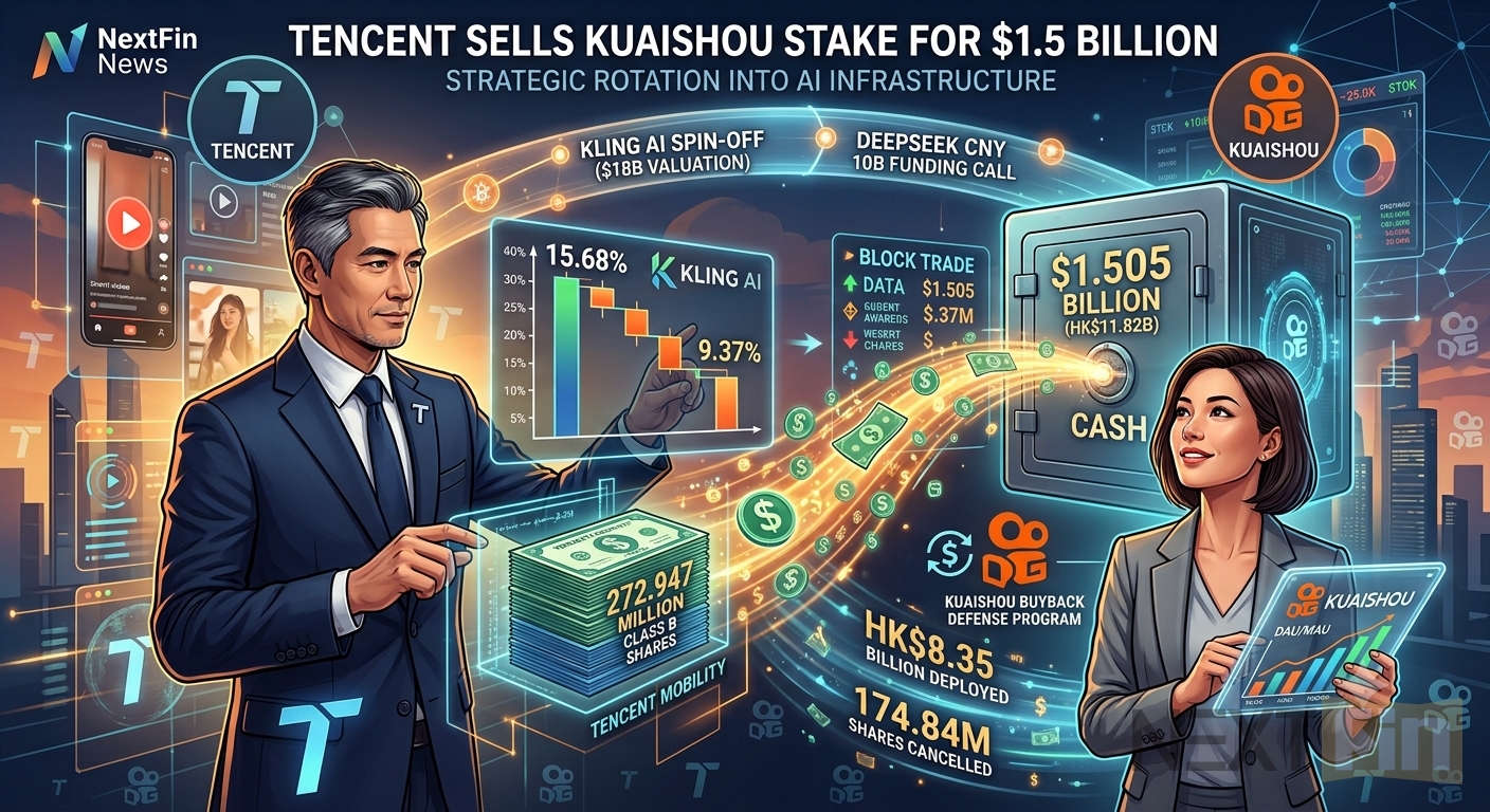 Tencent Sells Kuaishou Stake for $1.5 Billion in Massive Block Trade