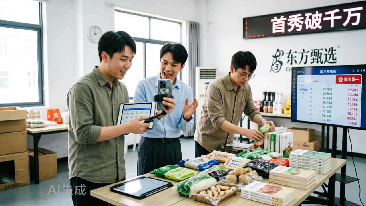 爆卖超千万，东方甄选出走“三人组”，首秀杀到了第一