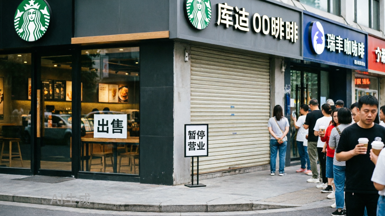 星巴克卖身、库迪踩刹车，只有瑞幸不敢停