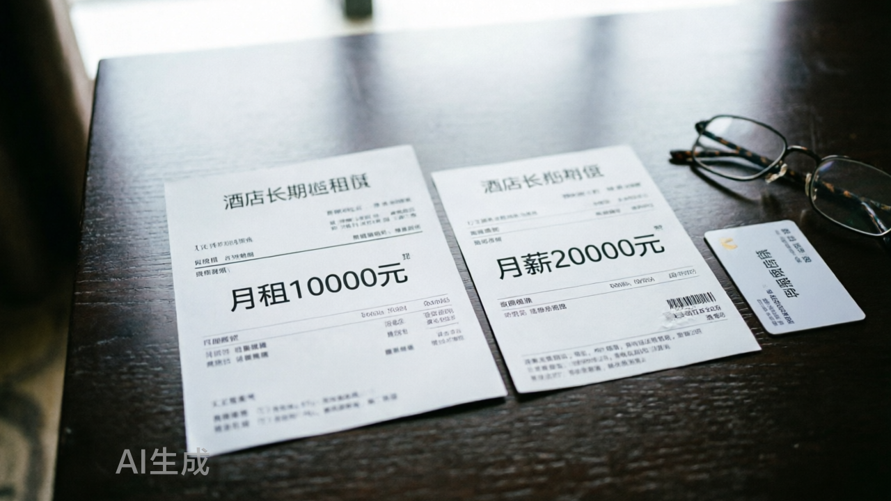 工资2万，我花1万“月租”酒店