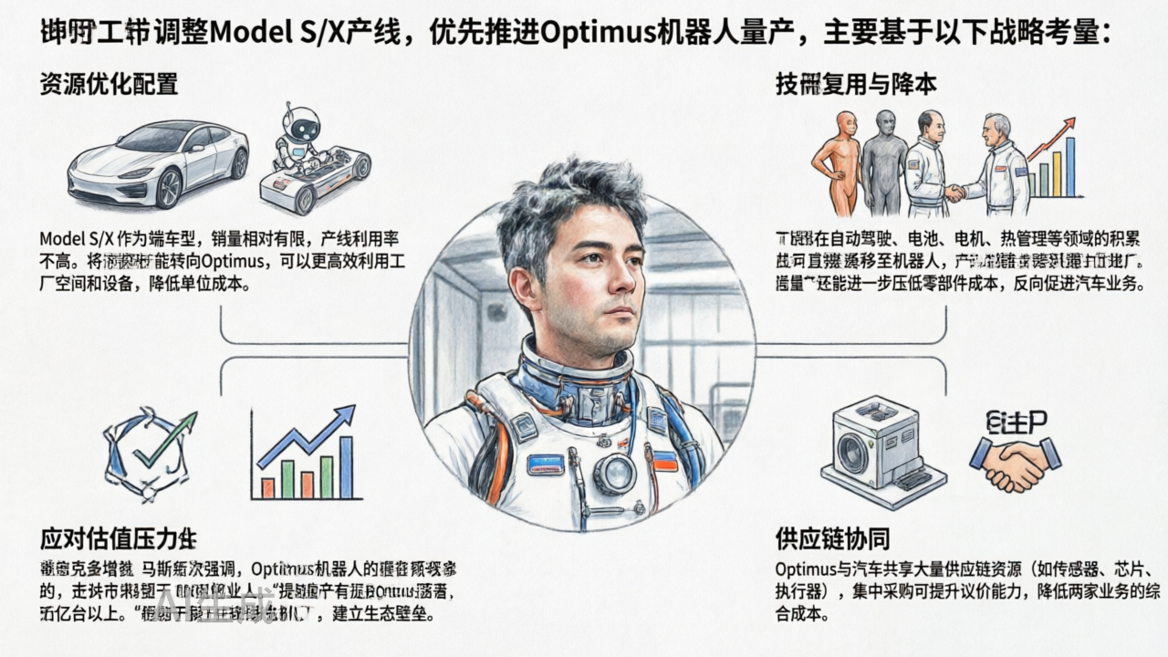 特斯拉为什么拆Model S/ X 产线，推进Optimus量产？