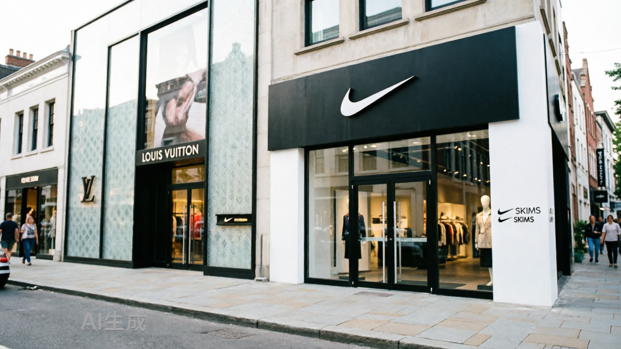 把店开到LV巨轮旁边，Nike中国为NikeSKIMS花了大钱