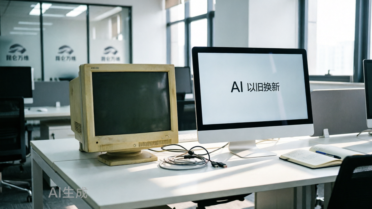 昆仑万维用AI“以旧换新”
