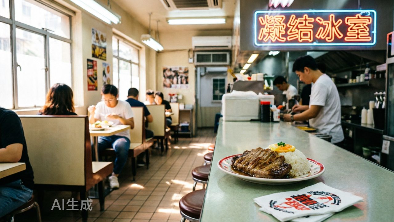 陈冠希开餐厅？潮牌配猪扒饭，“凝结冰室”闯入茶餐厅赛道