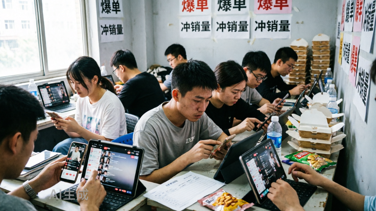 电商直播间，挤满时薪5毛的“金币猎人”