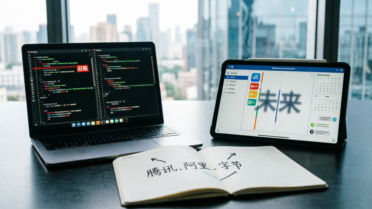 腾讯、阿里、字节的两场仗：补Coding旧账，赌Work未来