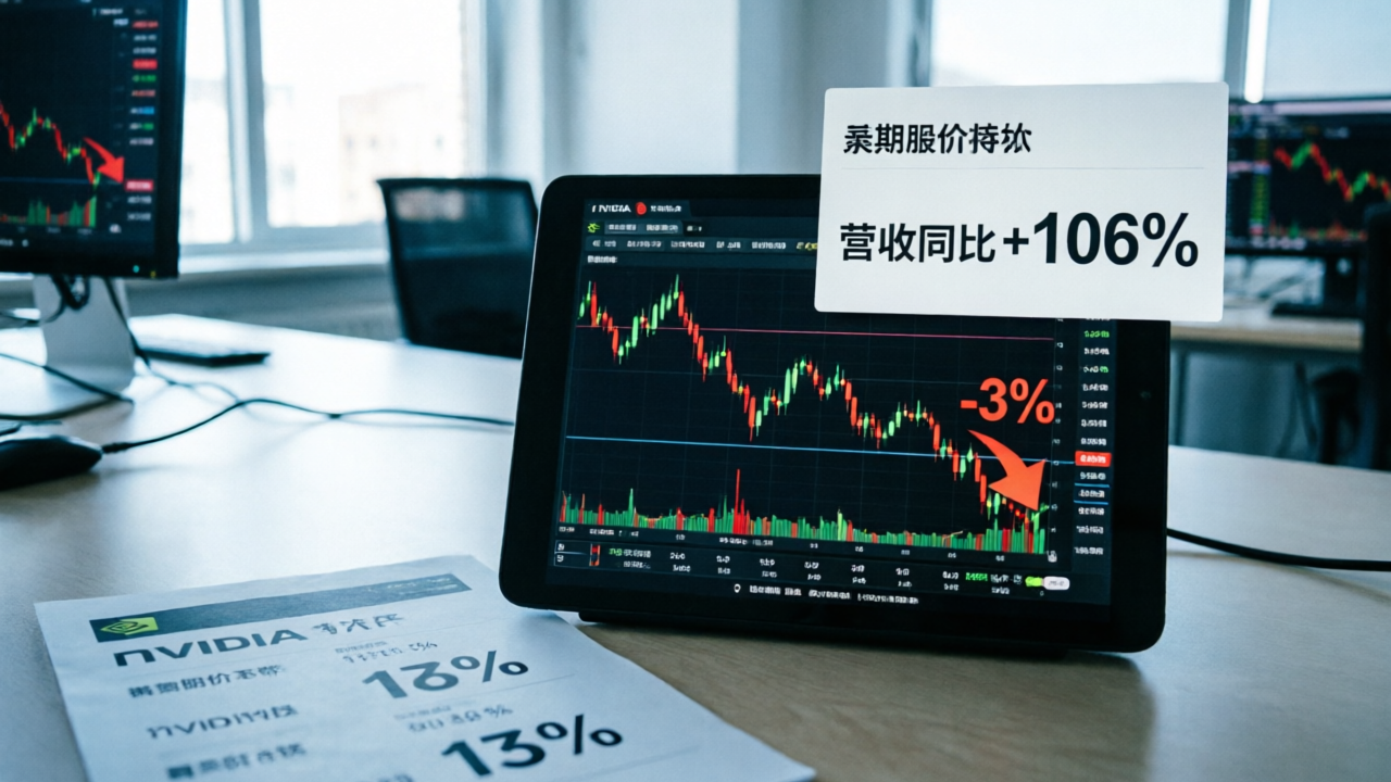 营收暴涨106%，却先跌3%：英伟达的超预期，为什么不及格？