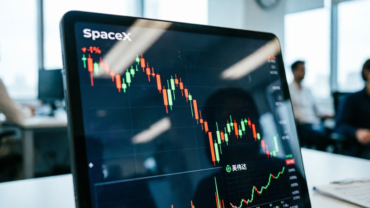 还没把英伟达送上天，SpaceX股价先跌入地了