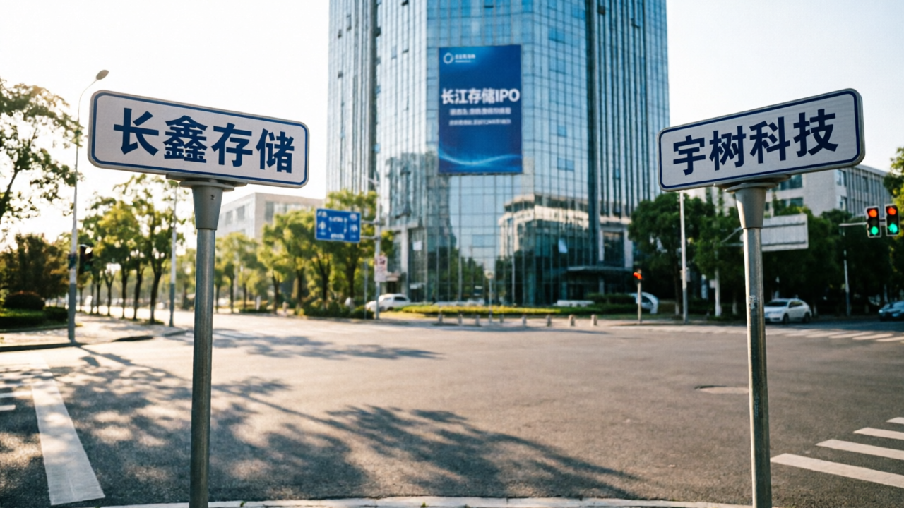 长江存储IPO，向左是长鑫存储，向右是宇树科技