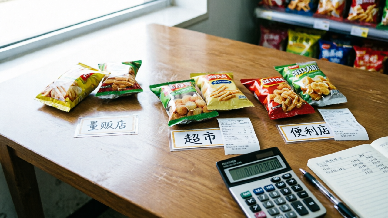 量贩零食真的更贵吗？我们去三个渠道买了30款产品算了算