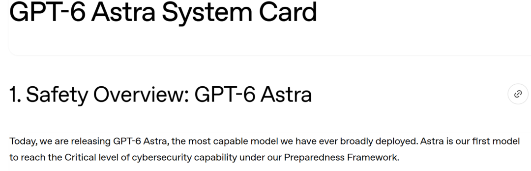 OpenAI官宣”AGI时代”：GPT-6 Astra的思维第一次”不可读”，监控者看不懂的模型来了