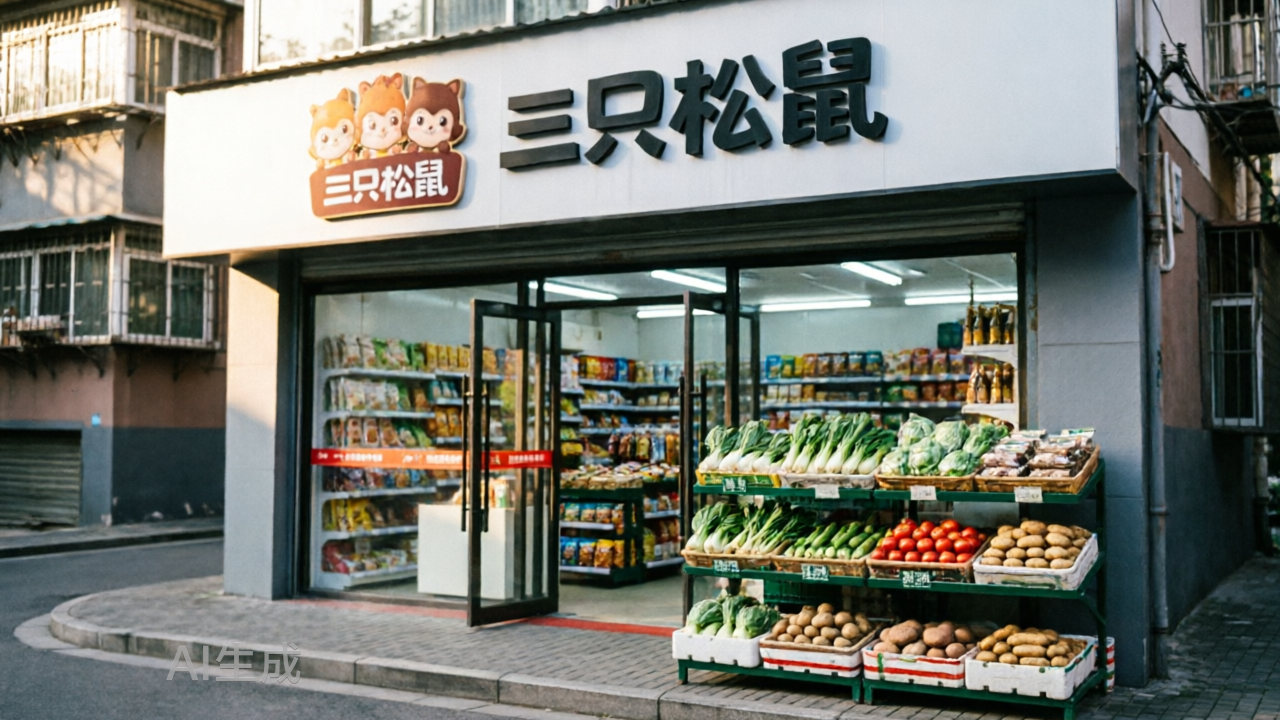 三只松鼠想通了，零食店的尽头是卖菜