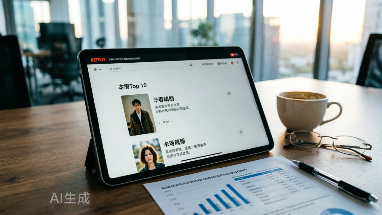 《早春晴朗》冲上Netflix周榜第二，古偶的出海生意被现偶抢了？