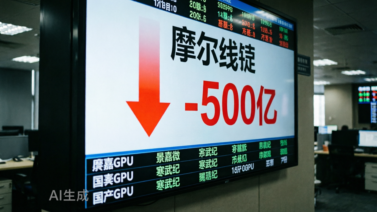 摩尔线程一天跌没500亿，国产GPU集体“哑火”