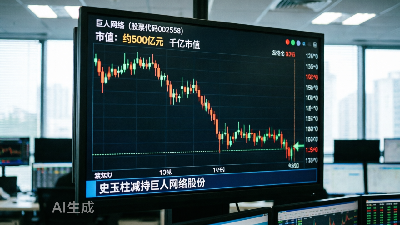 史玉柱卖在巨人网络千亿市值腰斩时