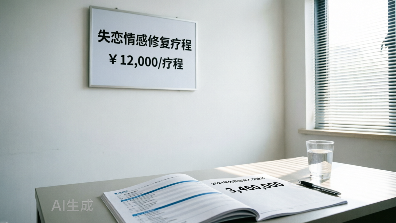 失恋有了价目表：1.2万元的疗程与346万人次的免费辅导