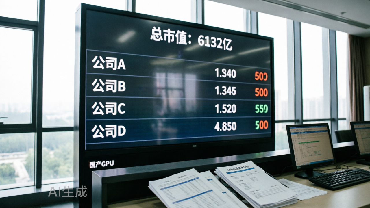 国产GPU“四小龙”齐聚资本市场：6132亿市值之后，真正的考验才刚开始