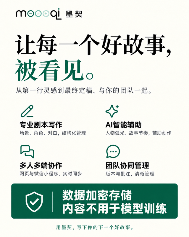 一支电影团队做了一款AI不参与创作的编剧工具