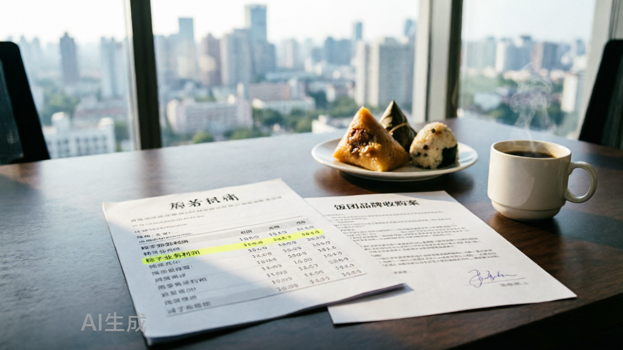 五芳斋用粽子利润，给饭团交了一笔赎金